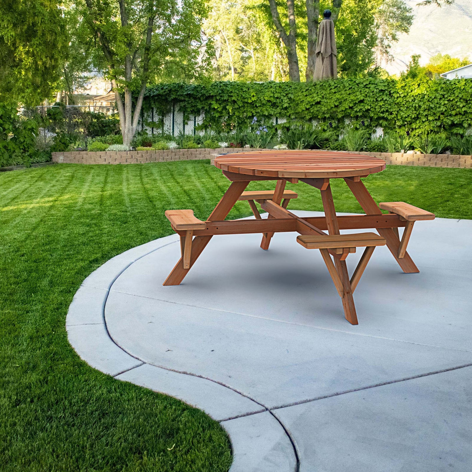 Circular Adult Picnic Table