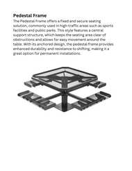 Octagon Innovated Pedestal Table