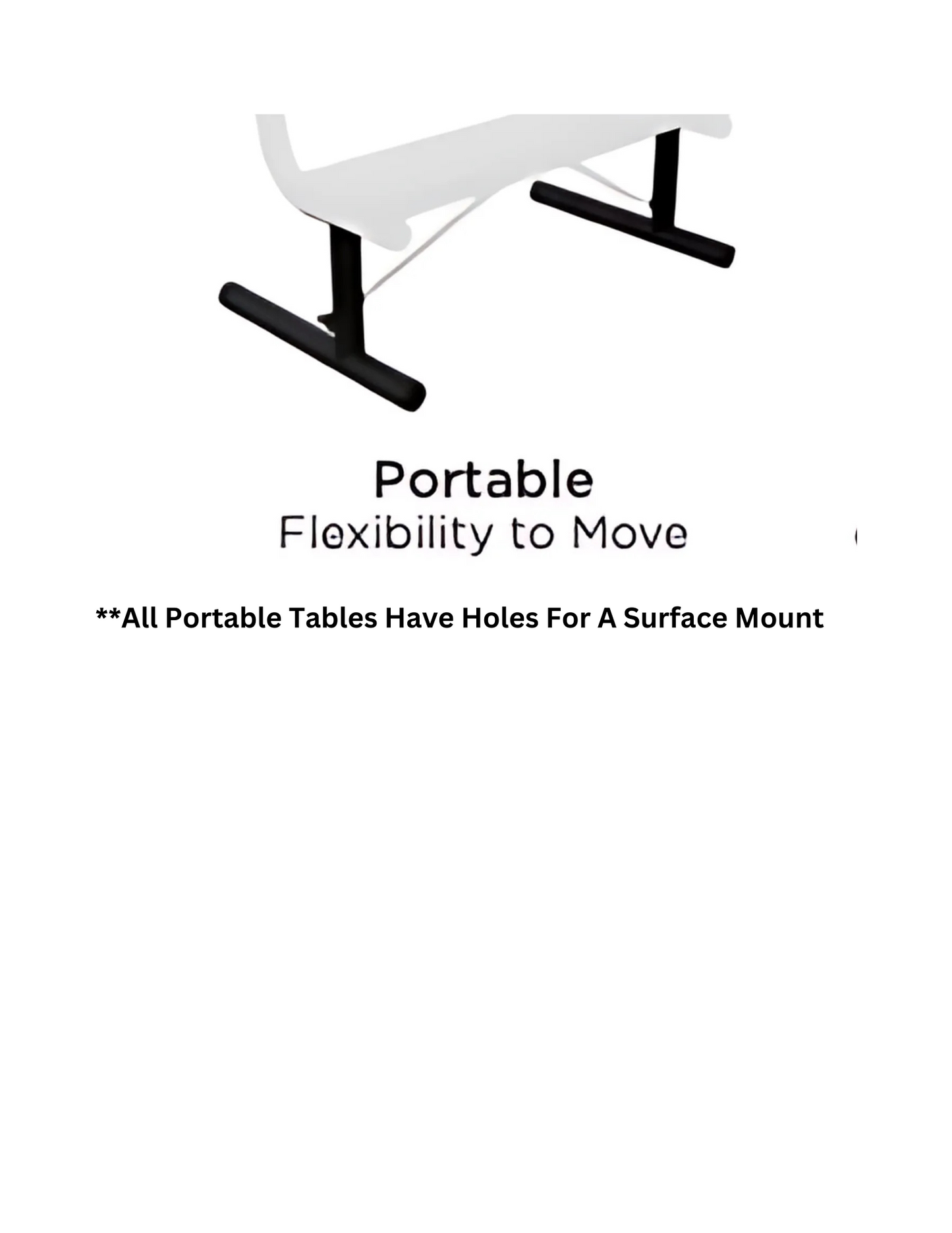 Rectangle Perforated Portable Table