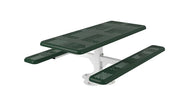 Rectangle Perforated Pedestal Table