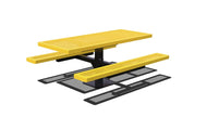 Rectangle Regal Pedestal Table