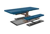 Rectangle Regal Pedestal Table