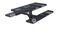 Rectangle Rolled Pedestal Table