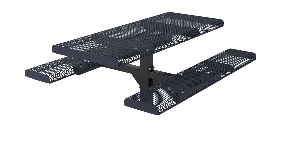 Rectangle Rolled Pedestal Table