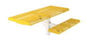 Rectangle Rolled Pedestal Table