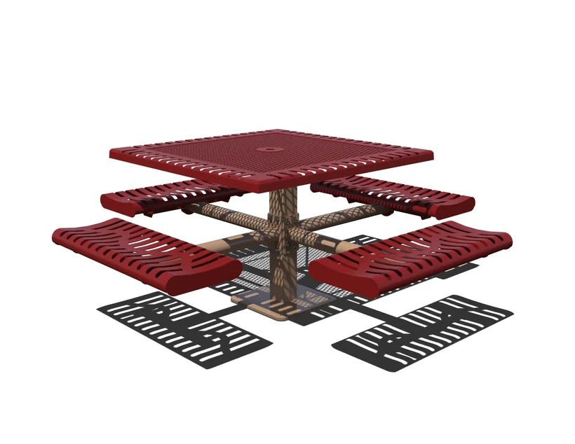 Square Classic Pedestal Table