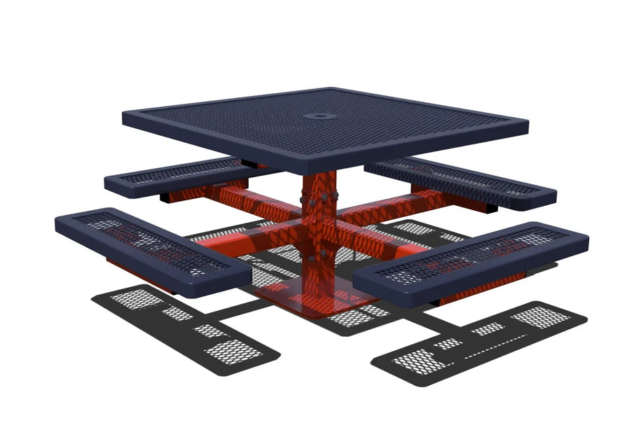 Square Regal Pedestal Table