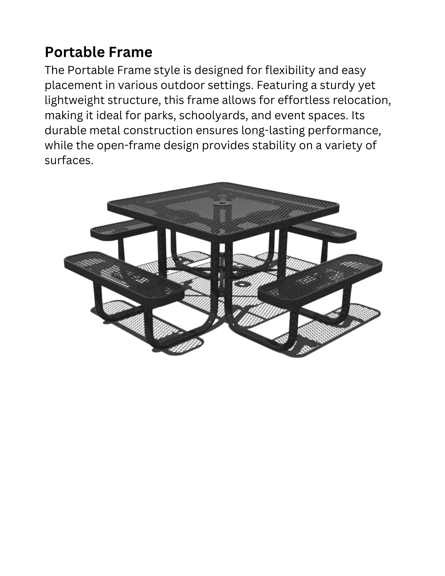 Square Classic Portable Table