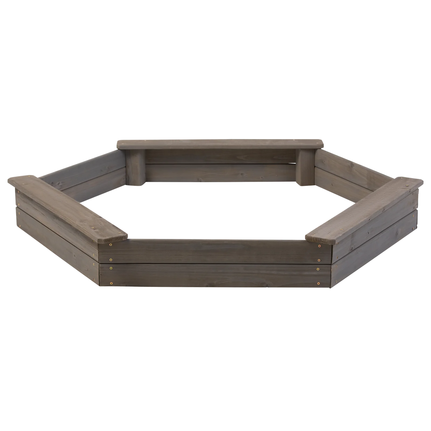 Wooden Hexagon Sandbox