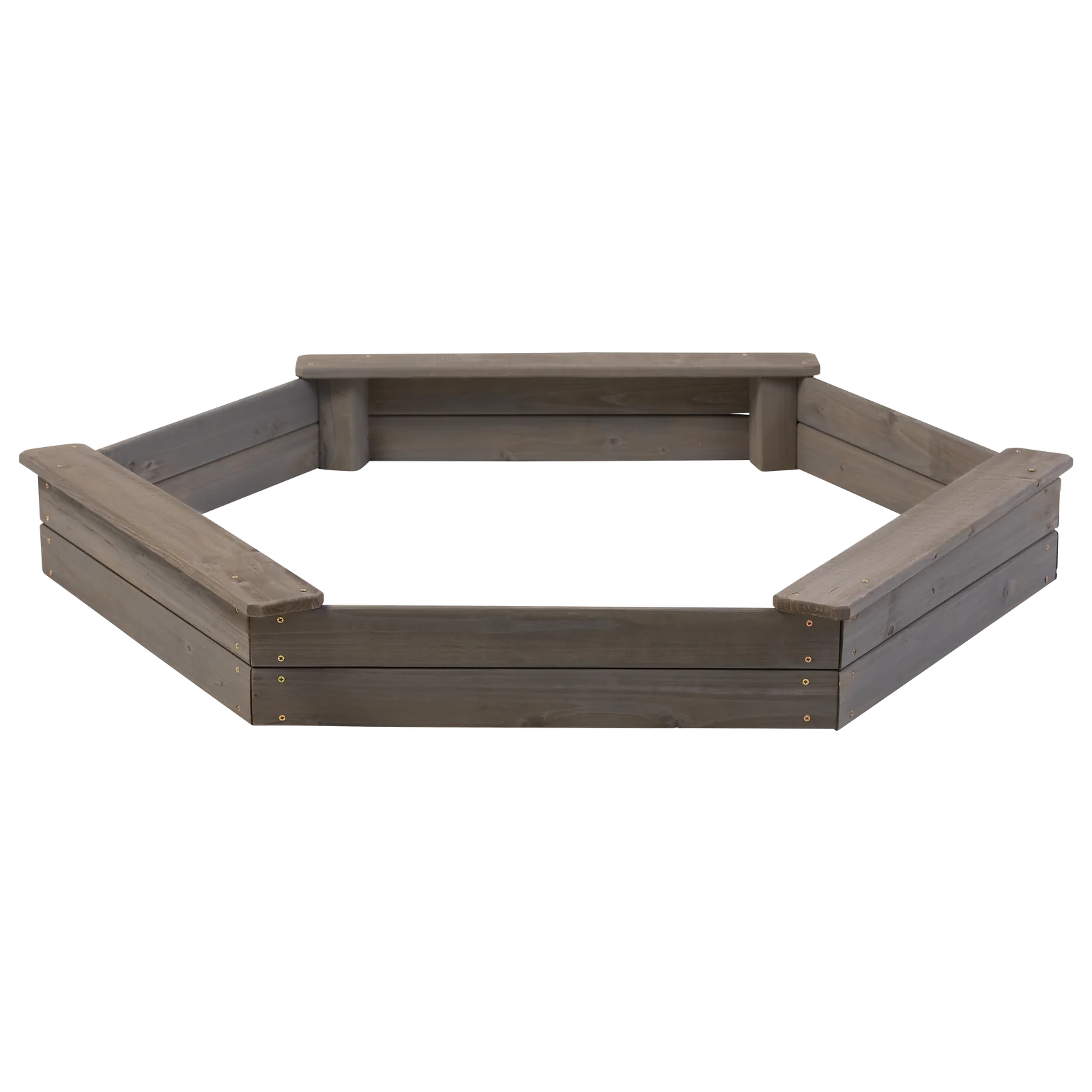 Wooden Hexagon Sandbox