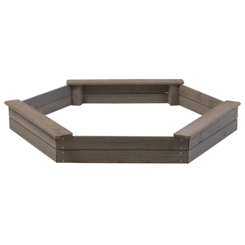 Wooden Hexagon Sandbox