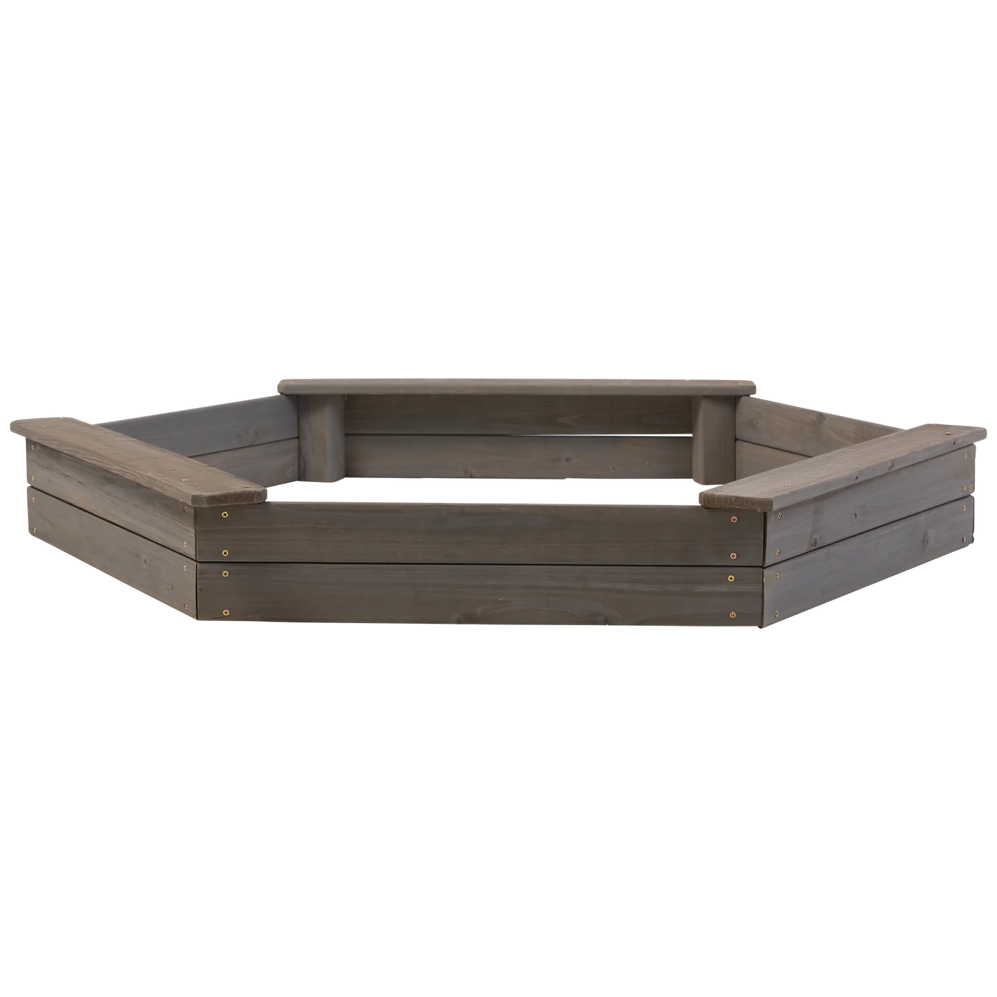 Wooden Hexagon Sandbox