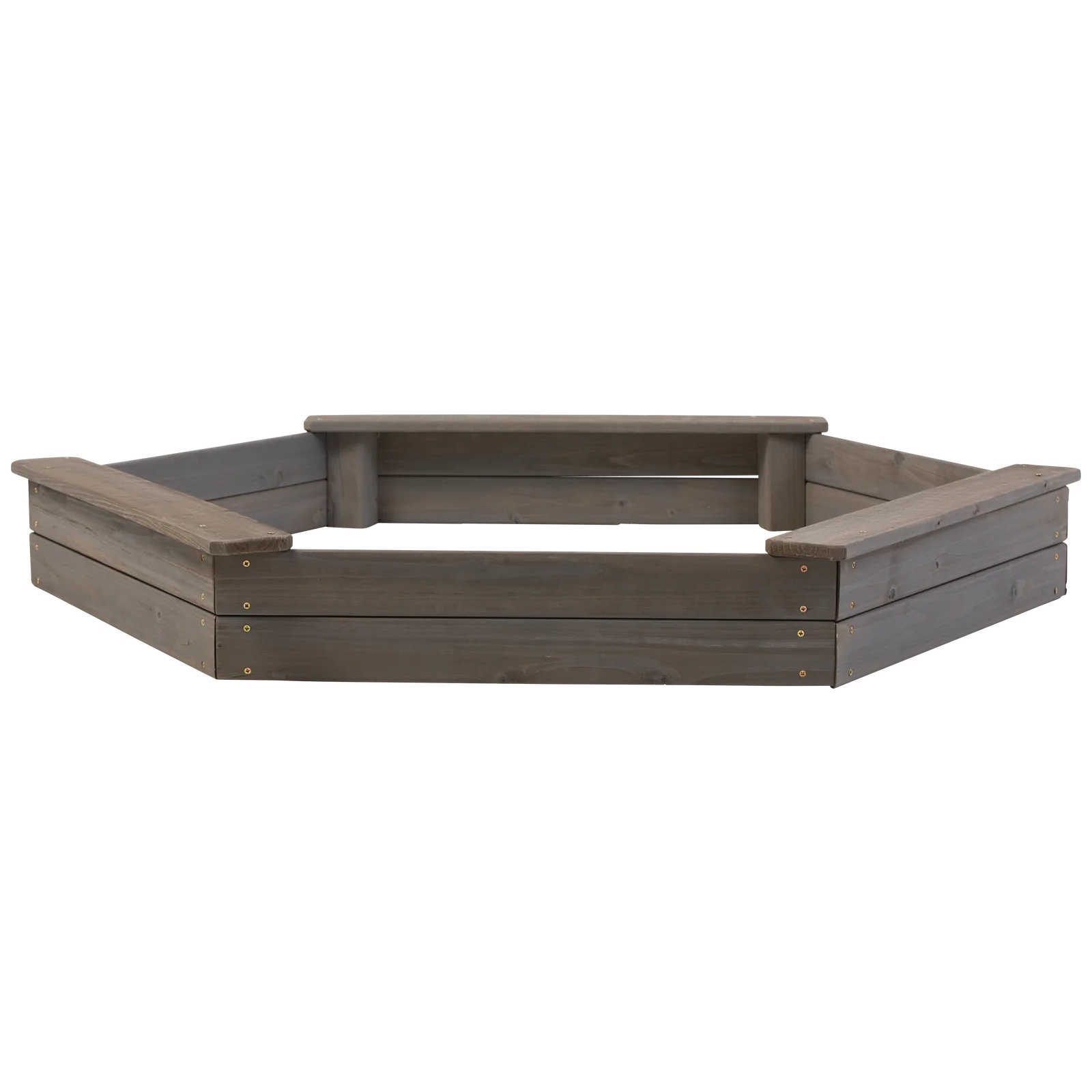 Wooden Hexagon Sandbox