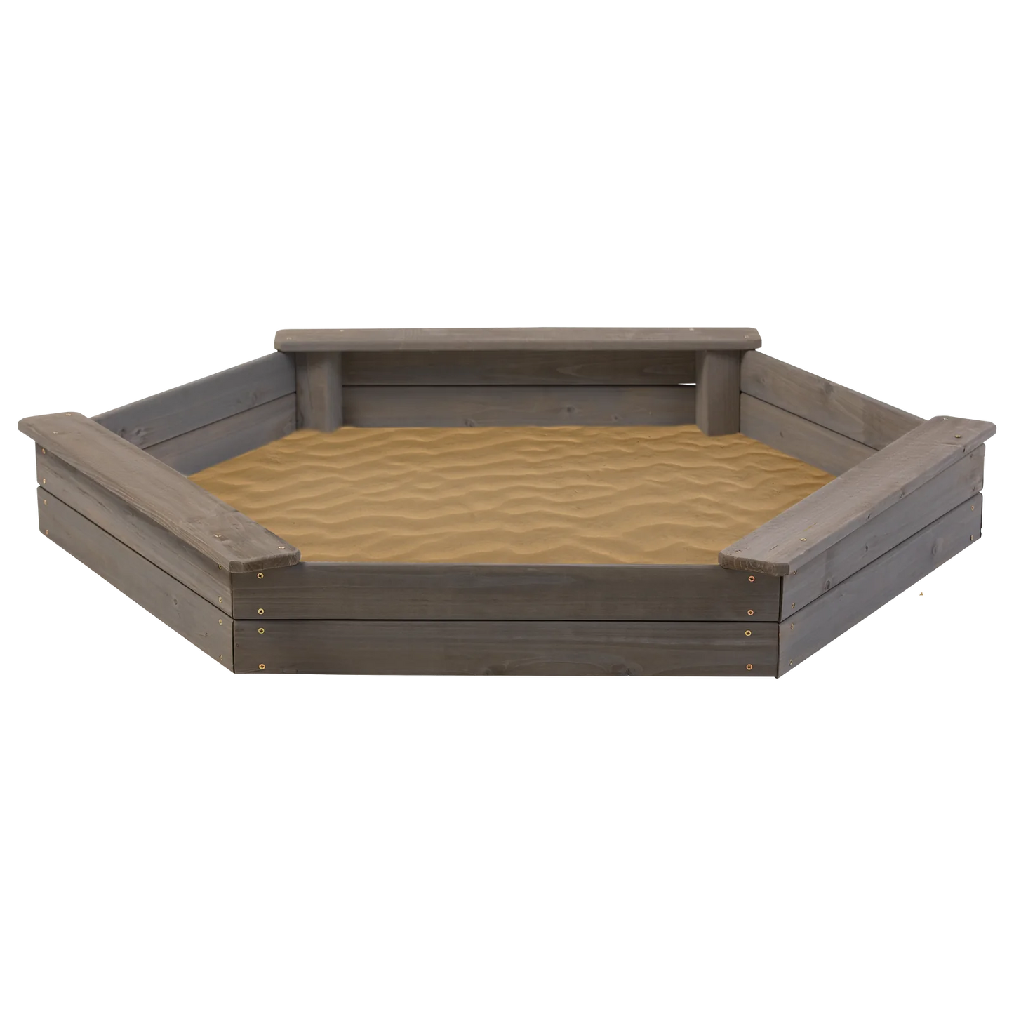 Wooden Hexagon Sandbox