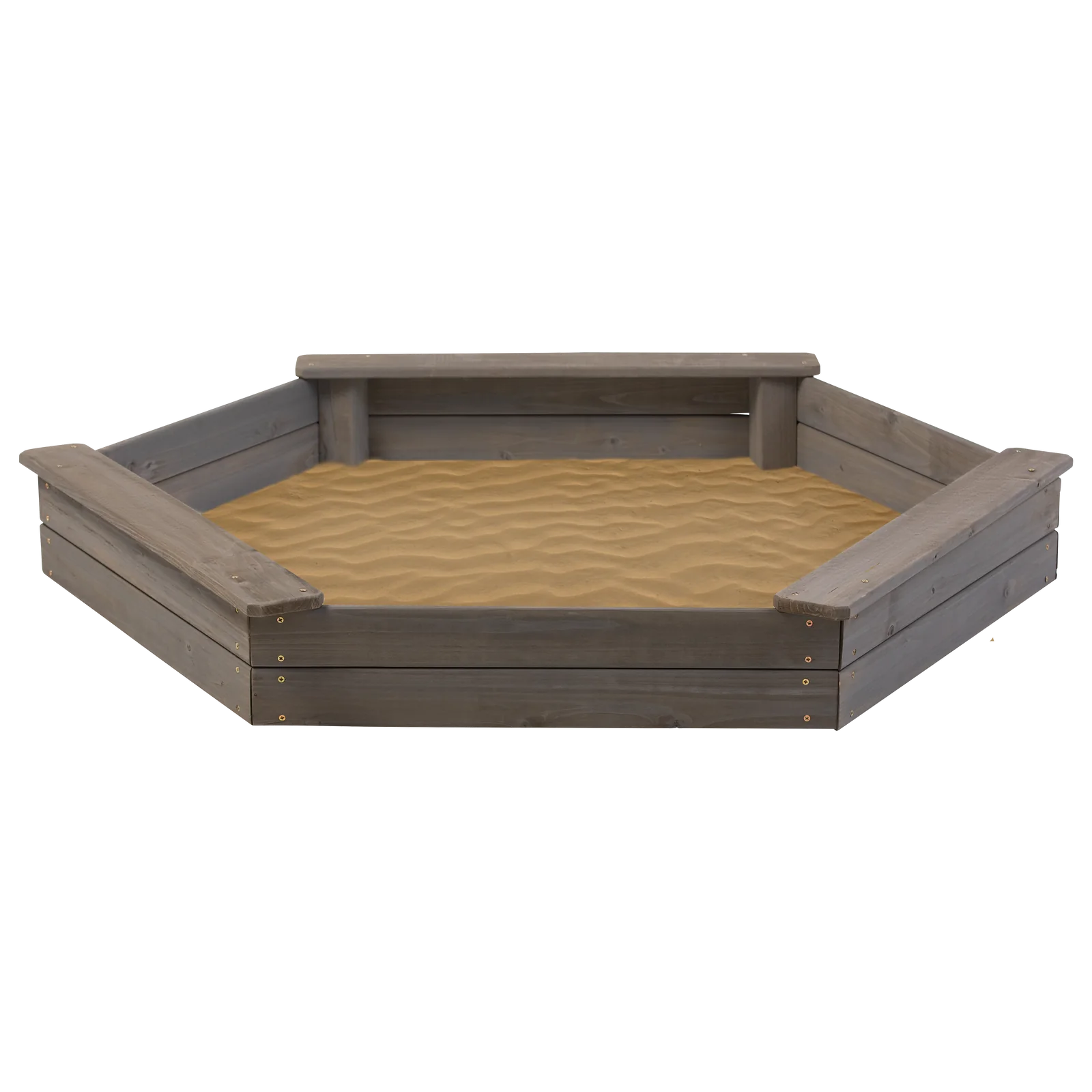 Wooden Hexagon Sandbox